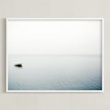 "To Be Alone" - Art Print in Light Fog by Haley George - Framed