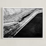 "Study of negative #3" - Art Print in pitch black by Van Tsao - Framed