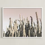 "Summer Cactus" - Art Print in pastel palette by Wilder California - Framed
