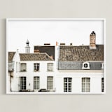 "Ghent" - Art Print in Slate by Heather Deffense - Framed