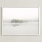 "The Island" - Art Print in Mist White by S.L. Bird - Framed