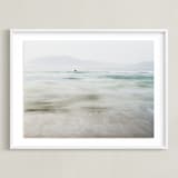 "the pacific" - Art Print in Pacific Blue by Kaitlin Rebesco - Framed