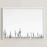 "Carnegie Gigantic" - Art Print in White by DENiSE CREW. - Framed