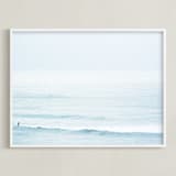 "Winter Surfing III" - Art Print in Winter Surfing III by Tal Paz-Fridman - Framed