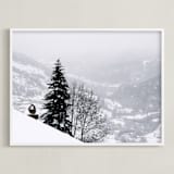 "winter in monochrome" - Art Print in black and white by lulu and isabelle - Framed