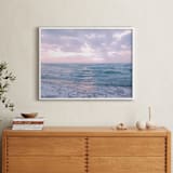 "Moody Atlantic" - Art Print in Lavender Sunrise by Kate Ross - In a Room
