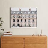 "Days in Paris" - Art Print in Crema by Jessica C Nugent - In a Room