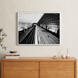 "DC subway fast track" - Art Print in rustic black by Van Tsao - In a Room