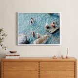 "Sunbathers" - Art Print in Turquoise by Jennifer Jacobson - In a Room