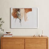 "after the bath" - Art Print in burnt sienna by Patricia Robitaille - In a Room