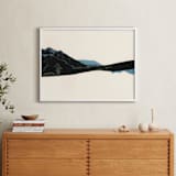 "Spliced Landscape 1" - Art Print in Blue Topaz by Melinda Laszczynski - In a Room