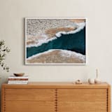 "Beneath the Crust" - Art Print in Deep Azure Spring by KIMBERLY SMITH - In a Room