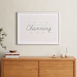"Anatomy Of A Name" - Personalized Art Print in Ivory by Shari Margolin - In a Room