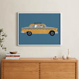 "New York" - Personalized Art Print in Taxi by Jenna Holcomb - In a Room