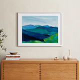 "Enchanted Vista" - Art Print in White by Jenny Partrite - In a Room