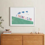 "You can." - Art Print in grass green by R studio - In a Room