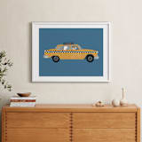 "New York" - Art Print in Taxi by Jenna Holcomb - In a Room