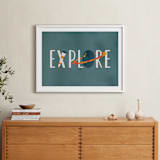 "Space to Explore III" - Art Print in Twilight by Heather Schertzer - In a Room