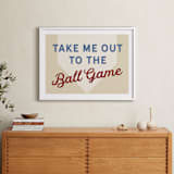 "Little Slugger Series 1" - Art Print in Beige by Pinky Diamond Studio - In a Room