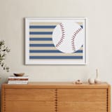 "Little Slugger Series 4" - Art Print in Denim by Pinky Diamond Studio - In a Room