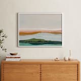 "Abstract Seascape Pt Reyes, California" - Art Print in mint green by Caryn Owen - In a Room