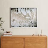 "Textured Birch" - Art Print in Putty by Melanie Severin - In a Room