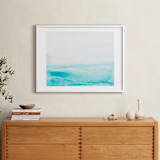 "Seafront" - Art Print in Sea Blue by Itsy Belle Studio - In a Room