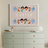 "Disney's Aladdin & Friends" - Personalized Art Print in Desert by Vivian Yiwing - In a Room