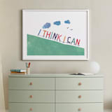 "You can." - Art Print in grass green by R studio - In a Room