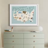 "Adventurer's Guide" - Art Print in Blue by Hannah Williams - In a Room