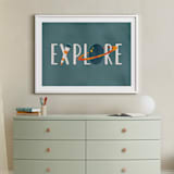 "Space to Explore III" - Art Print in Twilight by Heather Schertzer - In a Room