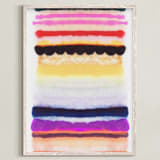 "Behind The Veil 2" - Art Print in Vibrant Cherry by HAPI ART - Framed