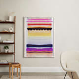 "Behind The Veil 2" - Art Print in Vibrant Cherry by HAPI ART - In a Room