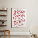 "The Most Wonderful Time Painted" - Art Print in Peppermint by Alethea and Ruth - In a Room