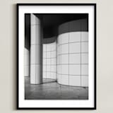 "Curves and Squares 2" - Art Print in Black & White by lulu and isabelle - Framed