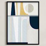 "Meter" - Art Print in Midnight by Liz Taylor Creative - Framed
