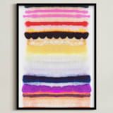 "Behind The Veil 2" - Art Print in Vibrant Cherry by HAPI ART - Framed