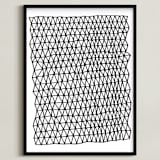"Crocodile 1" - Art Print in Black by Jaime Derringer - Framed