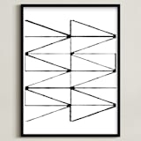 "visionary 2" - Art Print in deep black by trbdesign - Framed
