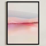 "Sailors Delight" - Art Print in Pink Skies by Karen Kardatzke - Framed