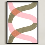 "Linked" - Art Print in Tutti Frutti by Bethania Lima - Framed