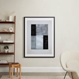 "tonality IV" - Art Print in Slate by Sara Hicks Malone - In a Room