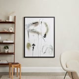 "quiet" - Art Print in inky black by ADRIENNE JACKSON - In a Room