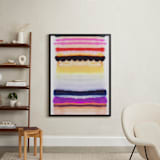 "Behind The Veil 2" - Art Print in Vibrant Cherry by HAPI ART - In a Room