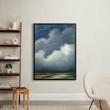 "Afternoon Fog" - Art Print in Cornflower by Kelly Money - In a Room