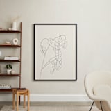 "Grass With Seeds" - Art Print in Black On White by Jorey Hurley - In a Room