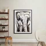 "In the Room II" - Art Print in Elephant Grey by Holly Royval - In a Room
