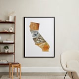 "California Flavor" - Art Print in crate wood by Susie Allen - In a Room