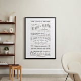 "The Lord's Prayer" - Art Print in Taupe by Jennifer Wick - In a Room
