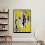 "Lemon Burst" - Art Print in Lemon Yellow by Ilana Greenberg - In a Room